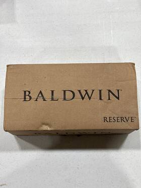 Fdtratrr003 Baldwin Non-turning Dummy Knob Set With Round Rose - Polished Brass