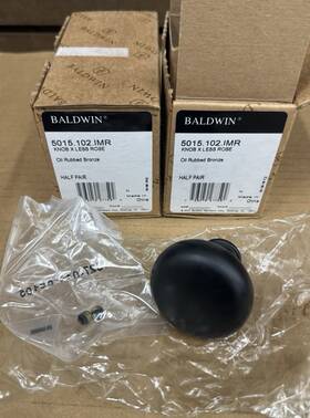 5015.102.imr Baldwin Hardware 5015.260.imr 5015 Knob Pair In Oil Rubbed Bronze - New