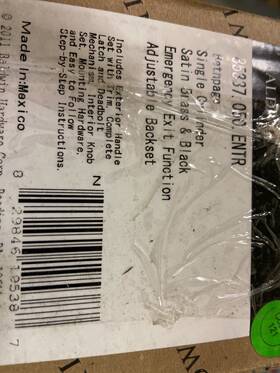 85337.050.entr Baldwin Hardware Handle Set