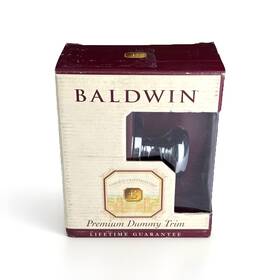 95405.260.idm Baldwin Hardware New Polished Chrome Classic Door Knob Premium Dummy Trim