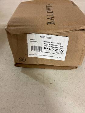Hd.cry.trr.260 Baldwin Hardware Corp. Bwr Passage Crystal Knob 260