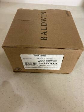 Hdconcrr141 Baldwin Hd.con.crr Modern Dummy Door Knob With Round Rose Polished Nickel