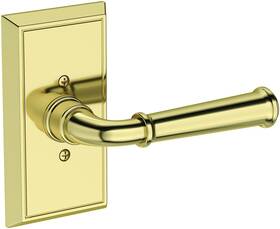 Hddunhfr031 Baldwin Hd.dun.r.hfr Dunsmoor Non-turning One-sided Dummy Door - Brass