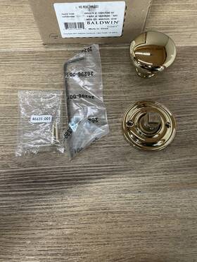 Hdroutrr044 Baldwin Round Non-turning One-sided Dummy Door Knob - Read