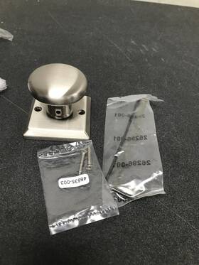 Hdroutsr150 Baldwin Round Non-turning Dummy Knob - Satin Nickel