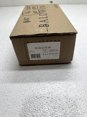 Hdsqucfr044 Baldwin Hd.squ.cfr Square Non-turning One-sided Dummy Door Lever - Brass Read
