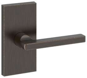 Hdsqucfr112 Baldwin Hd.squ.cfr Square Non-turning One-sided Dummy Door Lever - Bronze