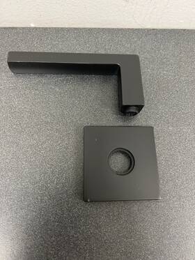 L023190pass Baldwin Passage Door Lever Set Estate Collection Satin Black