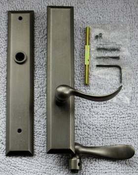 Mp015452fdp1 Baldwin Cody Ant Nickel Door Configuration 1 Passage Trim Lever Set
