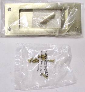Pd006044kt Baldwin Santa Monica Pocket Door Privacy Trim With Pull Knob - Satin Brass