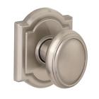 Baldwin Prestige Carnaby Satin Nickel Dummy Knob 883351225755