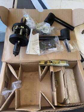 Ps.tap.l.rsr.481 Baldwin Reserve Taper Passage Door Lever Set Dark Bronze Handle 9br3520-321