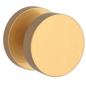 Psconcrr044 Baldwin Contemporary Passage Door Knob With Round Rose Satin Brass