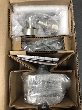 Psconcsr150 Baldwin Passage Knob With Square Rose Satin Nickel