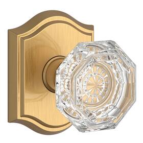 Pscrytar044 Baldwin Ps.cry.tar Crystal Passage Door Knob - Brass