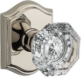 Pscrytar055 Baldwin Ps.cry.tar Crystal Passage Door Knob - Nickel
