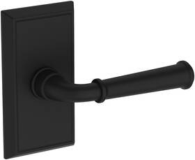 Psdunhfr190 Baldwin Ps.dun.r.hfr Dunsmoor Passage Door Lever Set - Black