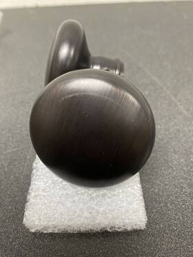 Psroutrr112 Baldwin Round Passage Door Knob With Rose - Venetian Bronze