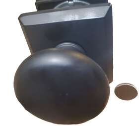 Psroutsr190 Baldwin Ps.rou.tsr 190 Round Passage Door Knob - Black Open Box