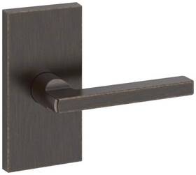 Pssqucfr112 Baldwin Square Passage Door Lever Set With 5 Inch Rectangle Rose Ve
