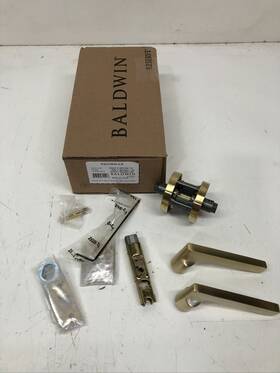Pssqucrr044 Baldwin Passage Leverset Satin Brass Hall/closet