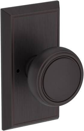 Pvbrehfr112 Baldwin Pv.bre.hfr Bremerton Privacy Door Knob Set - Bronze