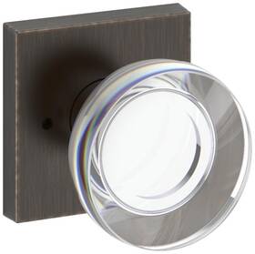 Pvccycsr112 Baldwin Pv.ccy.csr Contemporary Crystal Privacy Door Knob Set - Bronze