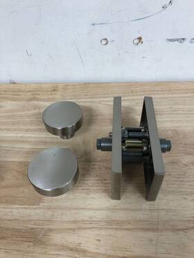 Pvconcfr150 Baldwin Privacy Door Knob Set With 5 Inch Rose - Satin Nickel