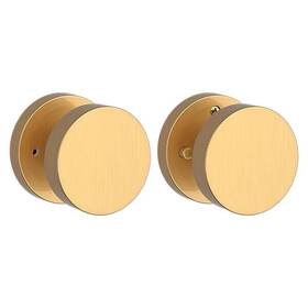 Pvconcrr044 Baldwin Passage Knob Set Satin Brass Contemporary Round Rose