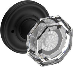 Baldwin Pvcrytrr190 Pv.cry.trr Crystal Privacy Door Knob - Black