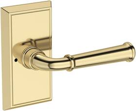 Pvdunhfr031 Baldwin Pv.dun.r.hfr Dunsmoor Privacy Door Lever Set - Brass