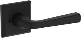 Pvkintsr190 Baldwin Pv.k Inch R.tsr Kingvale Privacy Door Lever Set - Black