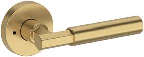 Pvridrcrr044 Baldwin Pv.rid.r.crr Riddling Privacy Door Lever Set - Brass