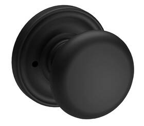 Pvroutrr190 Baldwin Pv.rou.trr Round Privacy Door Knob With Rose - Black