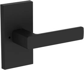 Pvshacfr190 Baldwin Pv.sha.r.cfr Sharpewood Privacy Door Lever Set - Black