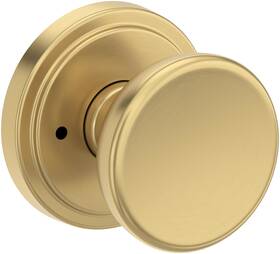Pvsolsrr044 Baldwin Pv.sol.srr Solvang Privacy Door Knob Set - Brass