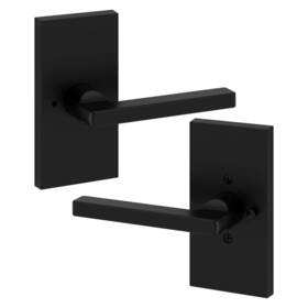 Pvsqucfr190 Baldwin Privacy Door Lever Set Black Rectangle Pvsqucfr