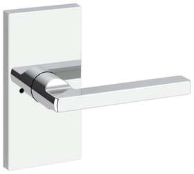 Pvsqucfr260 Baldwin Pv.squ.cfr Square Privacy Door Lever Set - Chrome