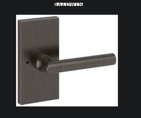 Pv.tub.cfr112 Baldwin Pvtubcfr112 Tube Privacy Door Lever Set - Venetian Bronze