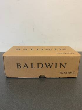Pvtubcrr190 Baldwin Privacy Tube Leverset Contemporary Satin Black