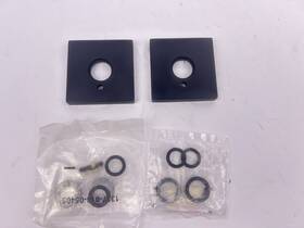 R017190pv Baldwin Pair Of Estate Rosettes For Privacy Functions-satin Black