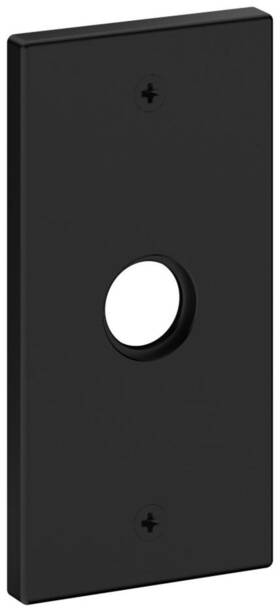 R052190ps Baldwin R052.ps R052 Rectangular Passage Rosette Only - Black