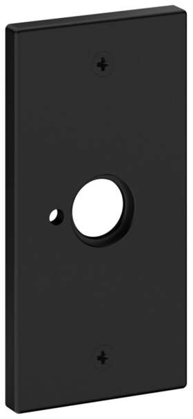 R052190pv Baldwin R052.pv R052 Rectangular Privacy Rosette Only - Black