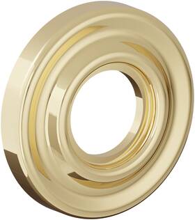 R057031ps Baldwin R057.ps R057 2 Inch Traditional Rose For Passage - Pair Brass