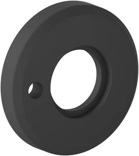 R059190pv Baldwin R059.pv R059 2 Inch Round Bevel Rose Privacy - Pair Black