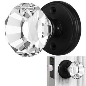 B08lkl3gqc Balin Designs Clear Crystal Glass Door Knobs Non-locking Set Vintage Style