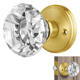 B0ftt45py3 Balin Designs Gold Crystal Door Knob Glass Knobs Interior Non-locking Set