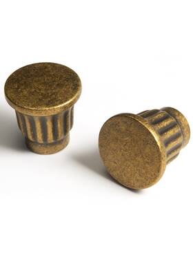 8077ab Beileiou Antique Brass Cabinet Knobs Classic Vintage Flat Drawer Pulls Zinc Alloy Draw