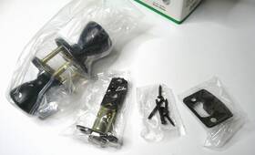 596689 Bennington Passage Tulip Knob Style Matte Black Doorknob Grade 3 Part New