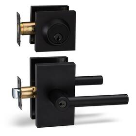 Berlin Modisch 686912505415 Entry Lever Door Handle And Single Cylinder Deadbolt Lock Key Designer Se